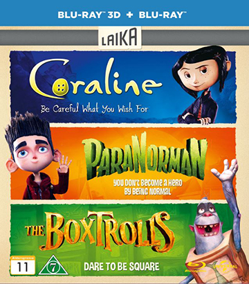 Coraline / ParaNorman / Boxtrolls - Box (Blu-ray + Real 3D)