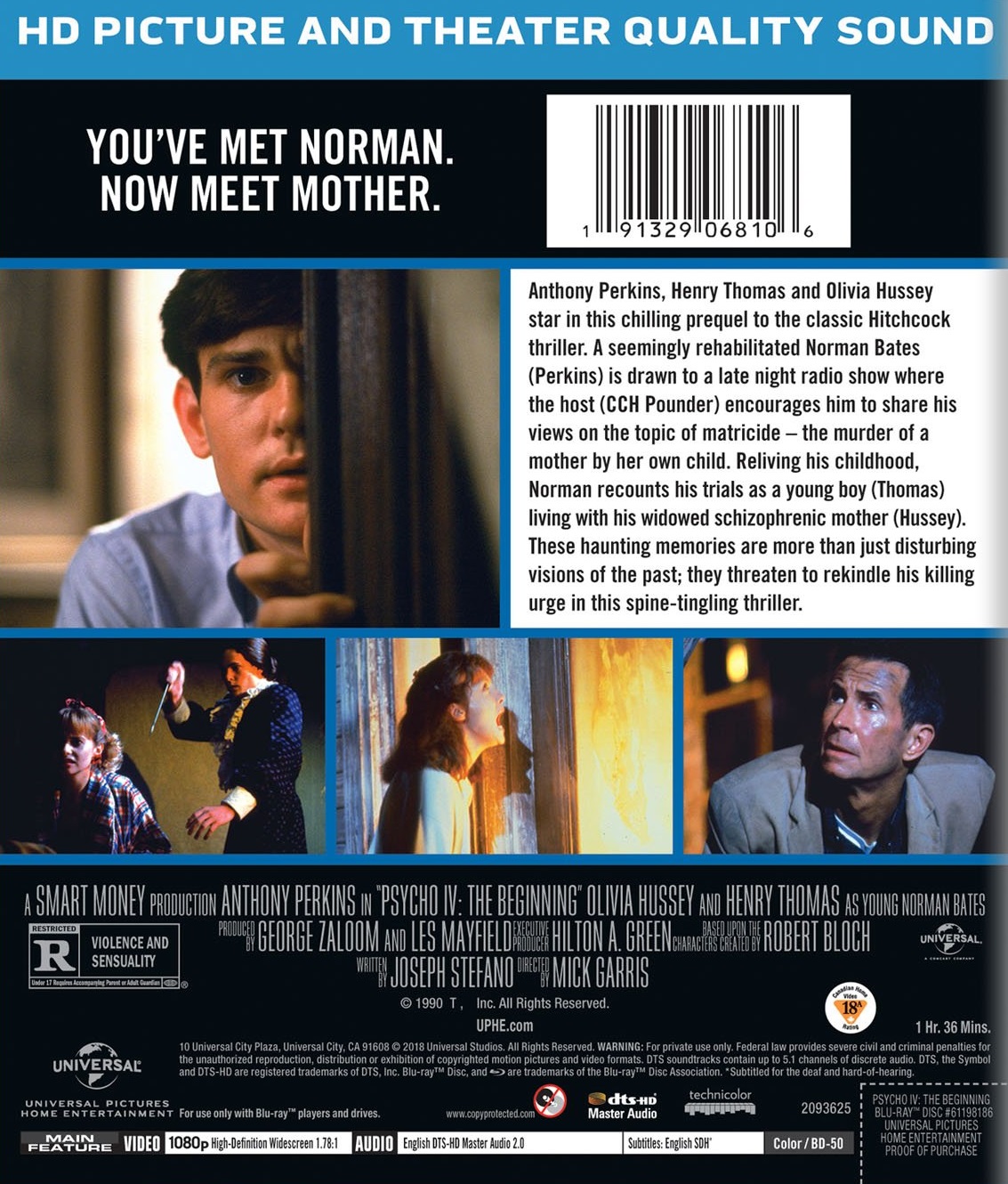 Psycho IV: The Beginning (ej svensk text) (Blu-ray) - 2
