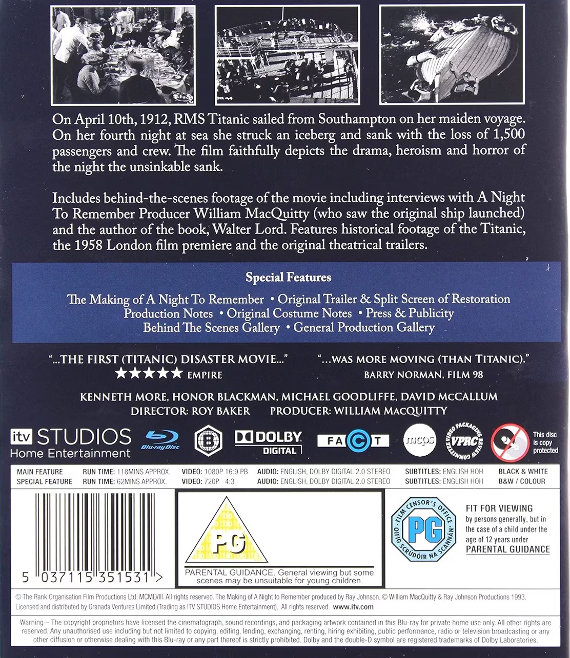 A Night To Remember (ej svensk text) (Blu-ray) - 2