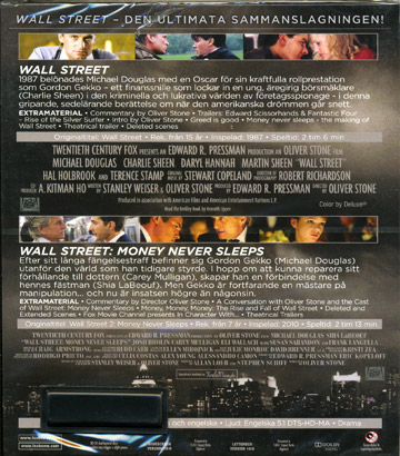 Wall Street / Wall Street - Money Never Sleeps (2-disc) (Blu-ray) - 2
