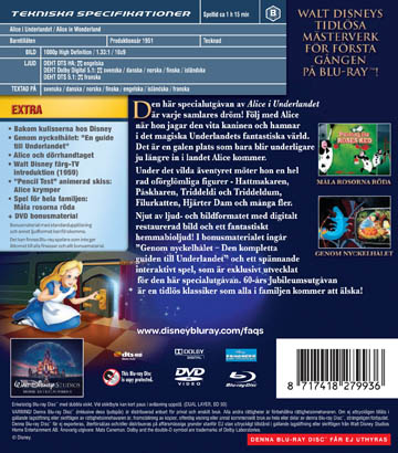 Alice I Underlandet (Disney) (Blu-ray + DVD) - 2