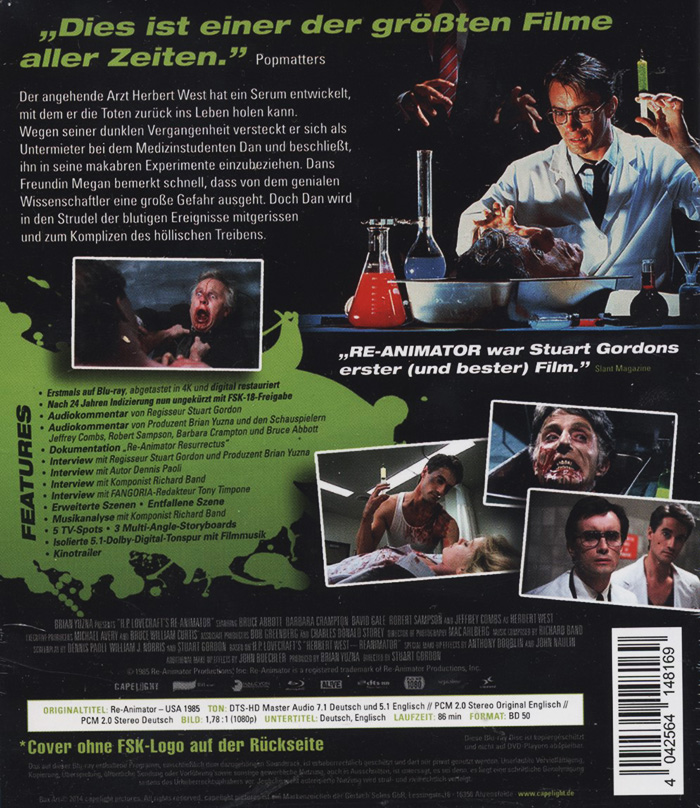 Re-Animator (ej svensk text) (Blu-ray) - 2
