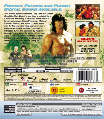 Rambo III (Blu-ray) (Begagnad) - 2