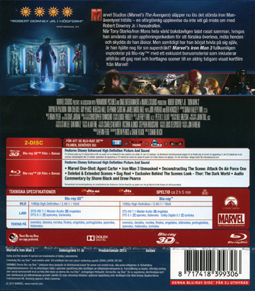 Iron Man 3 (Real 3D + Blu-ray) - 2