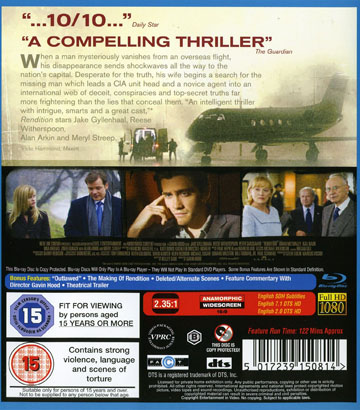 Rendition (ej svensk text) (Blu-ray) (Begagnad) - 2