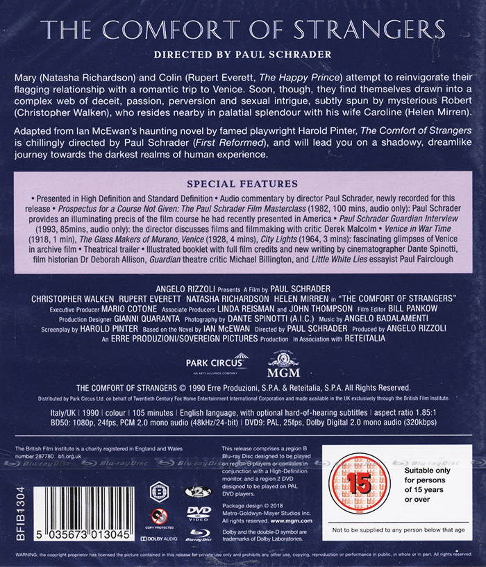 Comfort of Strangers (ej svensk text) (Blu-ray + DVD) - 2