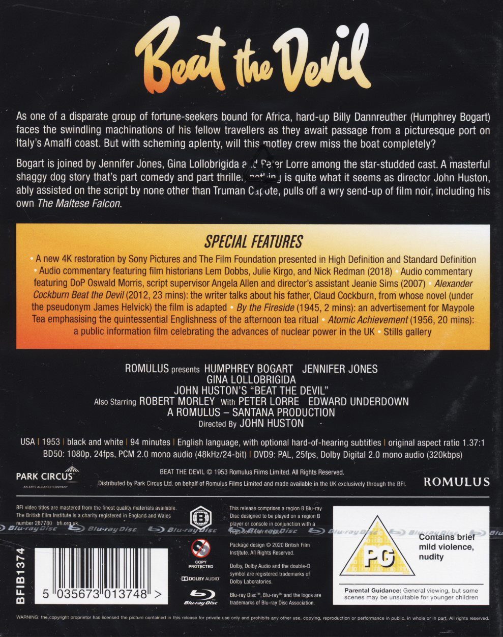 Beat the Devil (ej svensk text) (Blu-ray + DVD) - 2