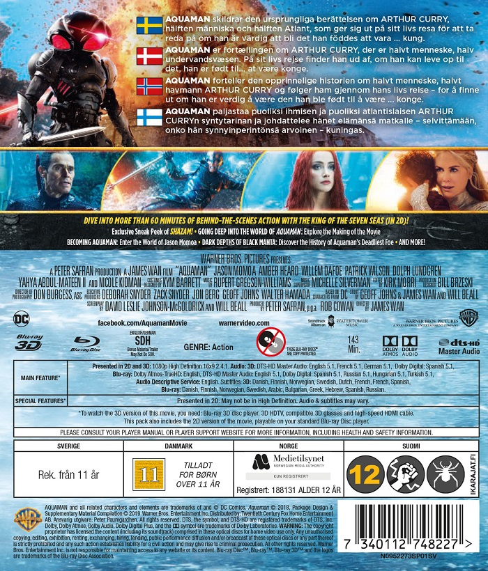Aquaman (Blu-ray 3D + Blu-ray) - 2