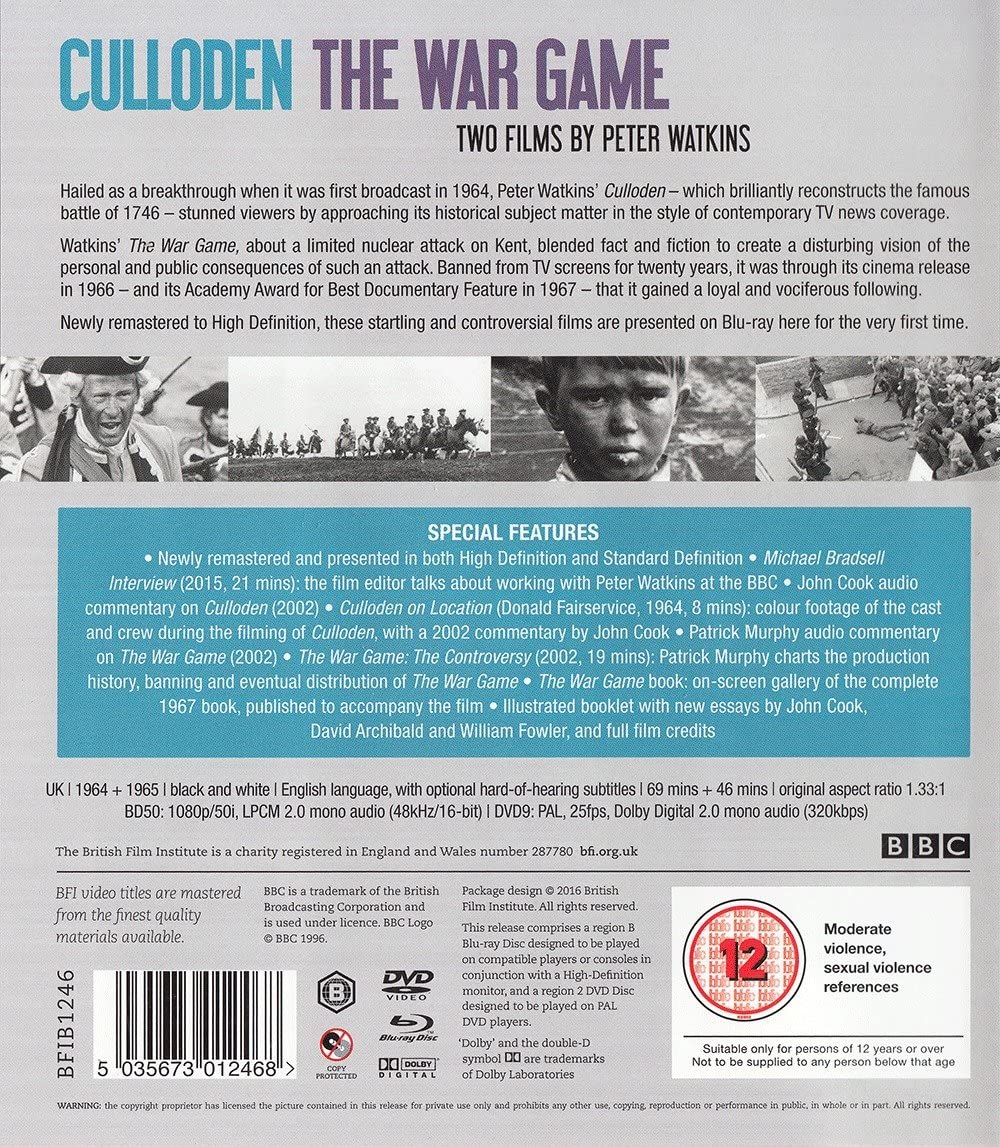 Culloden / War Game (ej svensk text) (Blu-ray + DVD) - 2