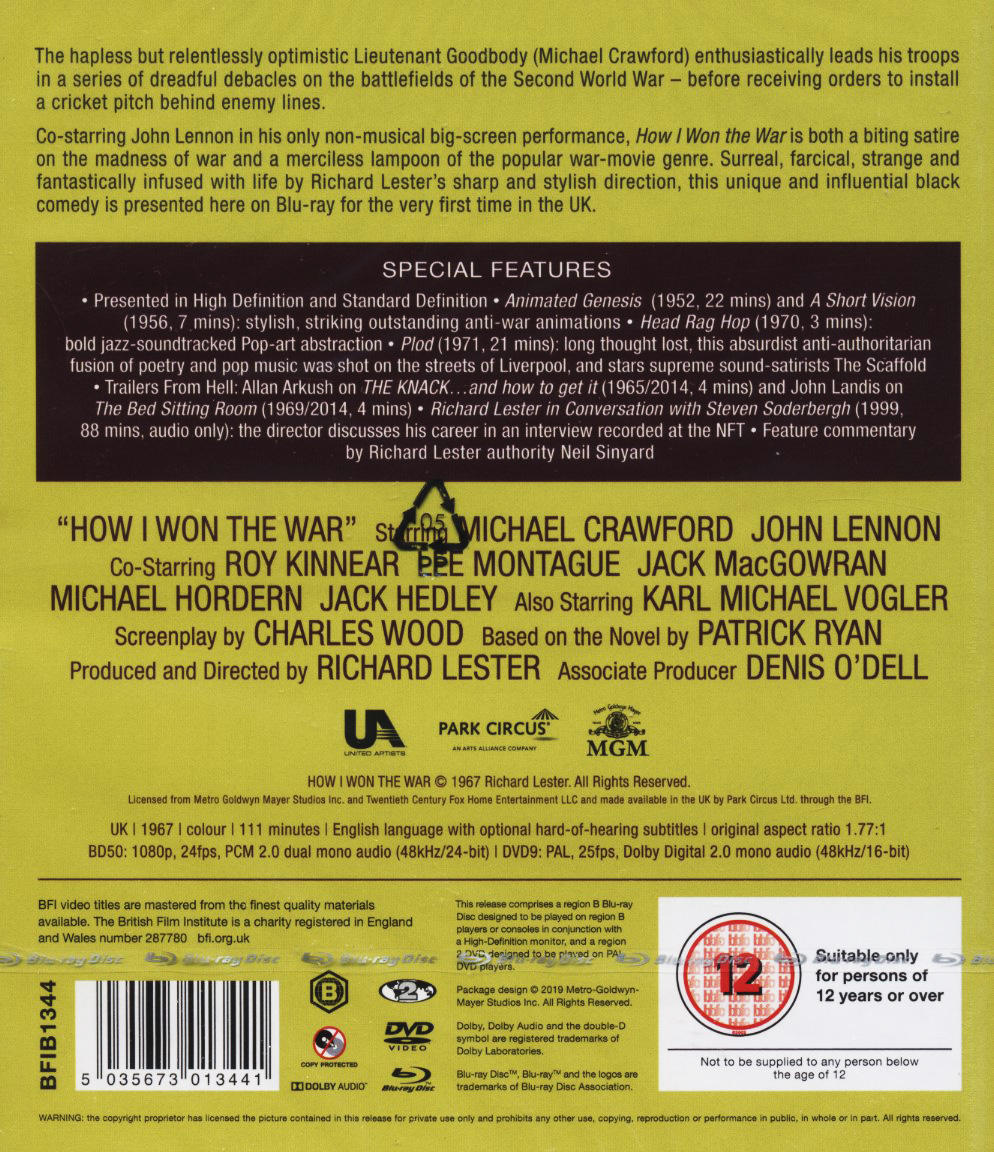 How I Won the War (ej svensk text) (Blu-ray + DVD) - 2