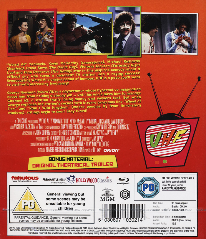 UHF (ej svensk text) (Blu-ray) - 2
