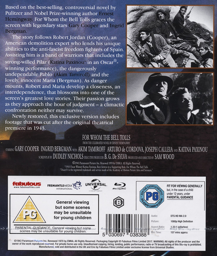 For Whom the Bells Tolls (ej svensk text) (Blu-ray) - 2