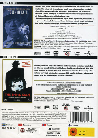 Touch of Evil / The Third Man (2-disc) (Begagnad) - 2