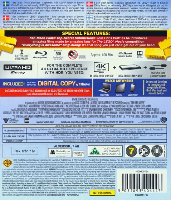 LEGO Movie (4K Ultra HD + Blu-ray) - 2