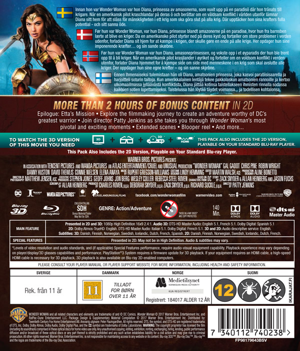 Wonder Woman (Real 3D + Blu-ray) - 2