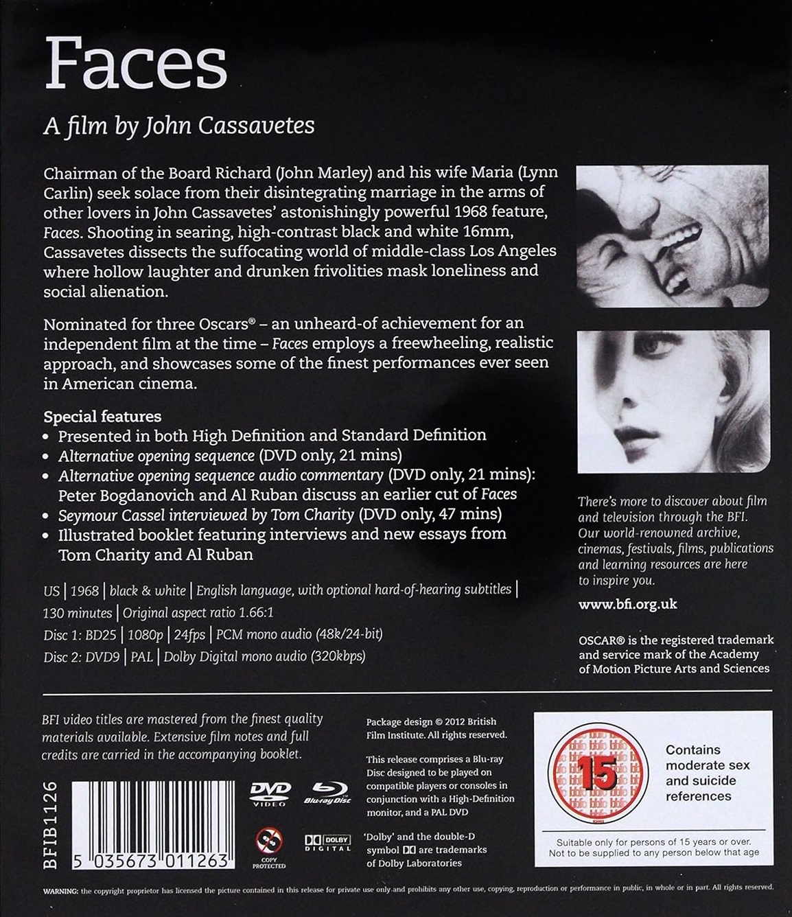 Faces (ej svensk text) (Blu-ray + DVD) - 2
