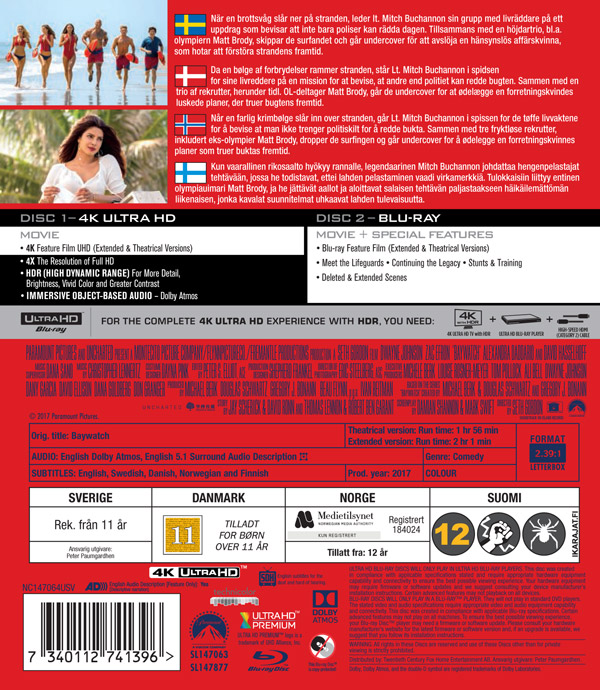 Baywatch - Extended Cut (4K Ultra HD Blu-ray + Blu-ray) - 2