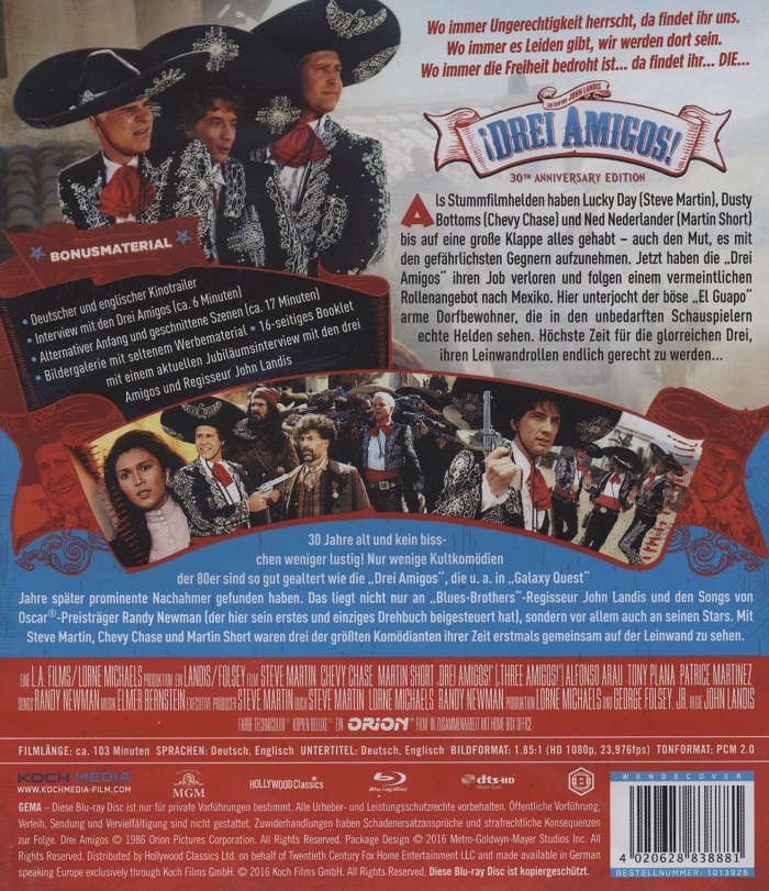 Three Amigos (ej svensk text) (Blu-ray) - 2
