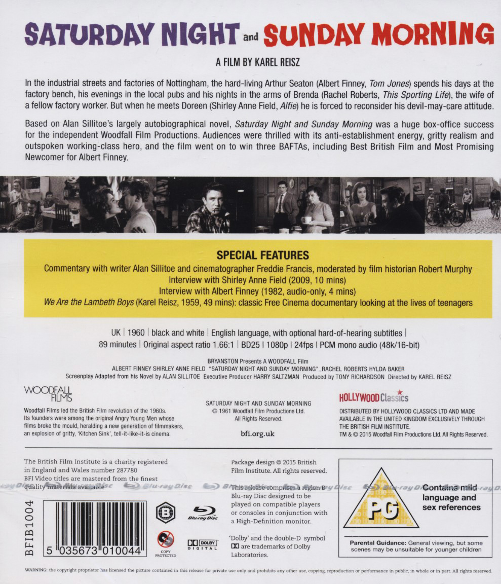 Saturday Night And Saturday Morning (ej svensk text) (Blu-ray) - 2