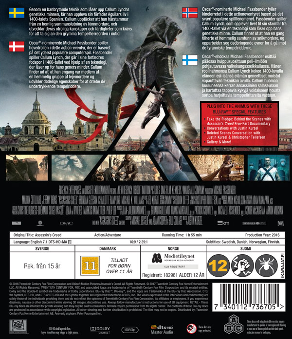 Assassin's Creed (Real 3D + Blu-ray) - 2