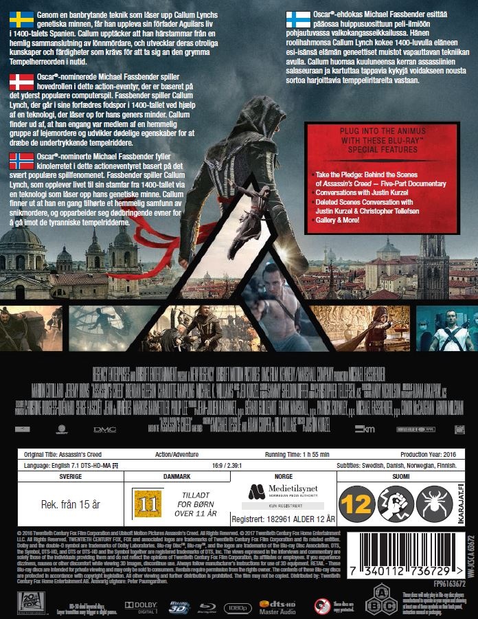 Assassin's Creed (Steelbook) (Real 3D + Blu-ray) - 2