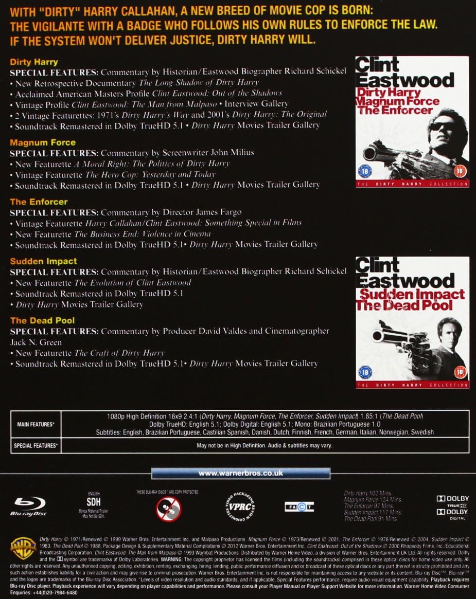 Clint Eastwood Dirty Harry Collection (5-disc) (Blu-ray) - 2
