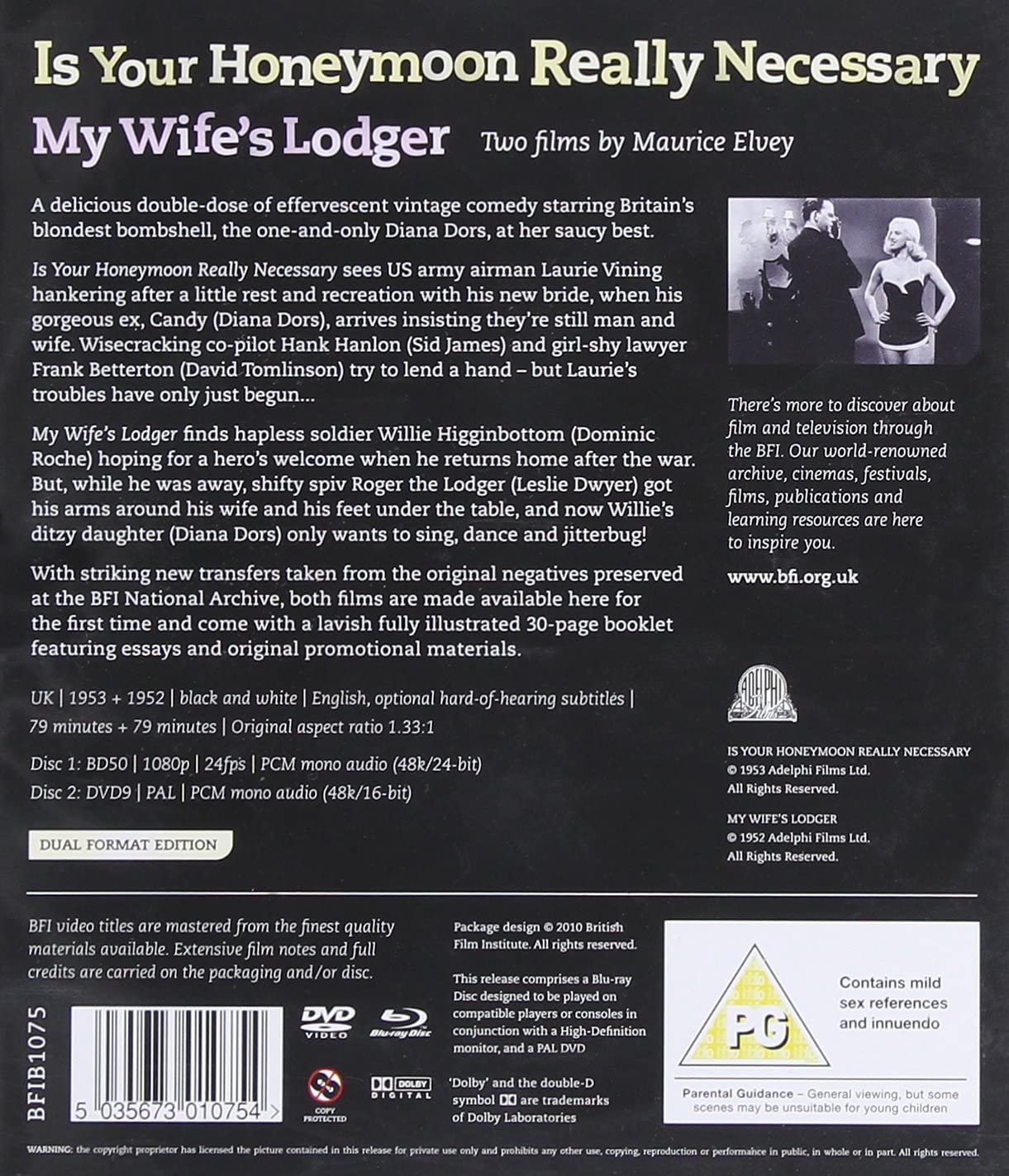 Is Your Honeymoon Really Necessary? / My Wife's Lodger (ej svensk text) (Blu-ray + DVD) - 2