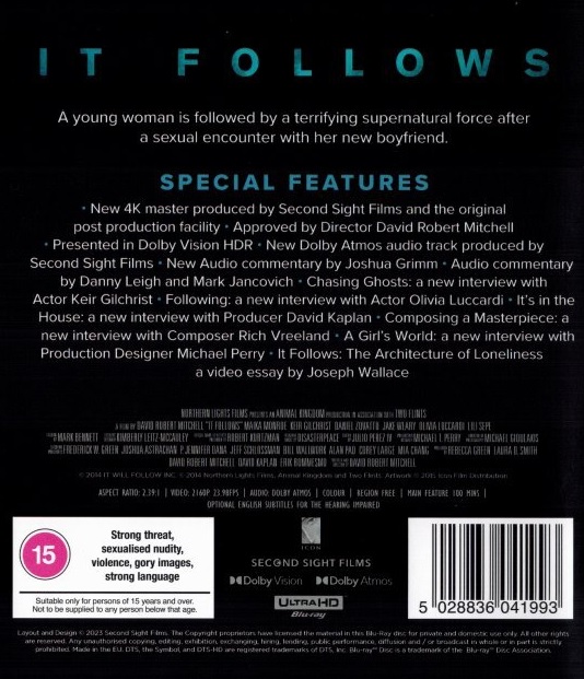 It Follows (ej svensk text) (4K Ultra HD) - 2