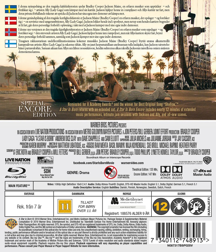 A Star Is Born - Special Encore Edition (Blu-ray) - 2