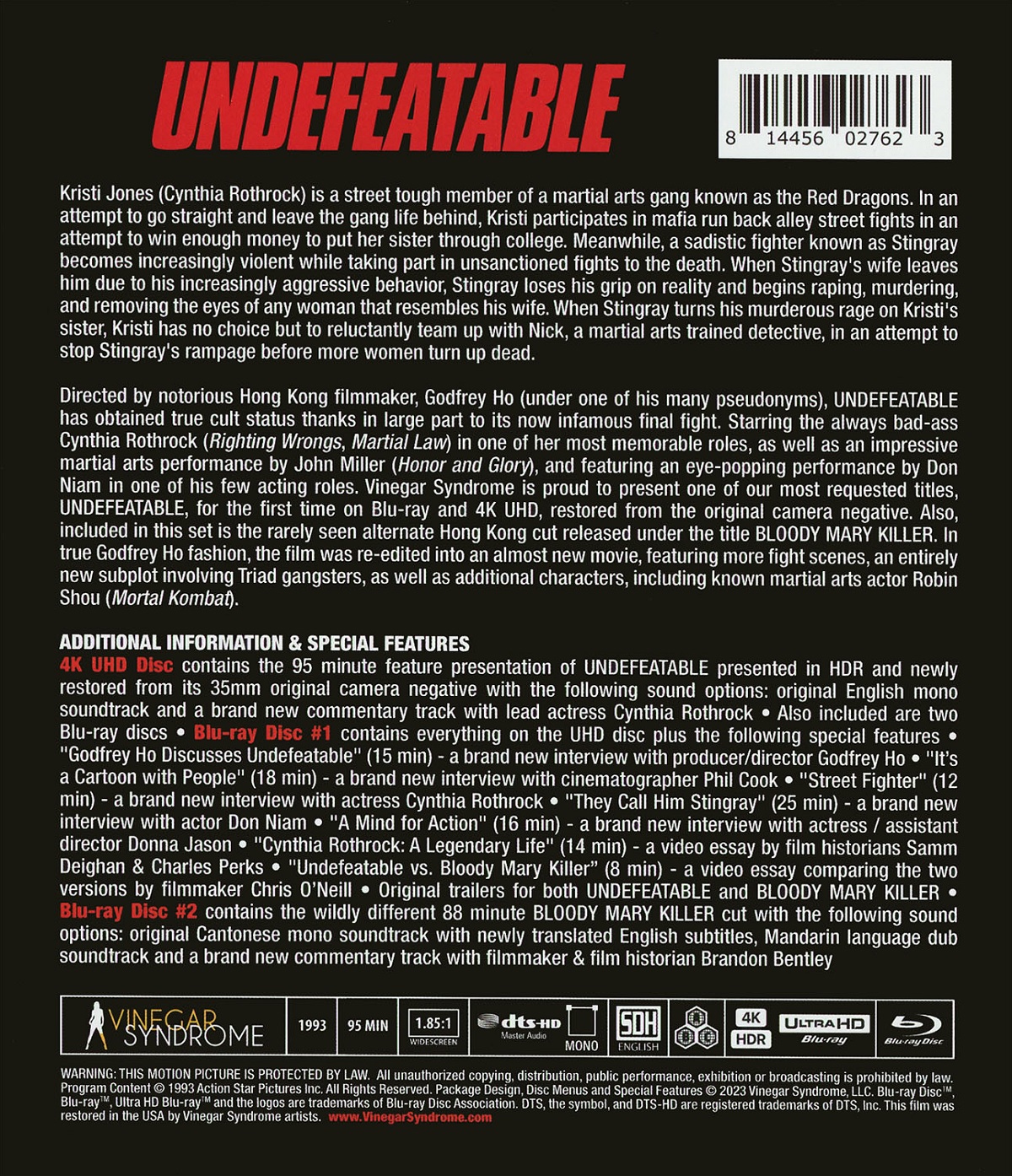 Undefeatable (ej svensk text) (4K Ultra HD + Blu-ray) - 2