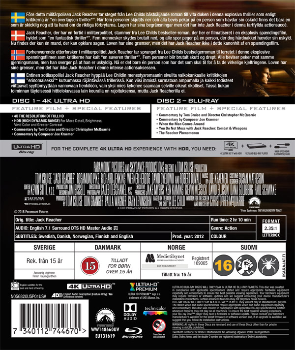 Jack Reacher&nbsp;(4K Ultra HD Blu-ray) - 2