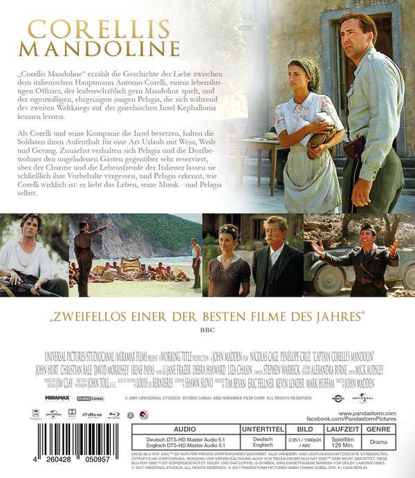 Kapten Corellis Mandolin (ej svensk text) (Blu-ray) - 2