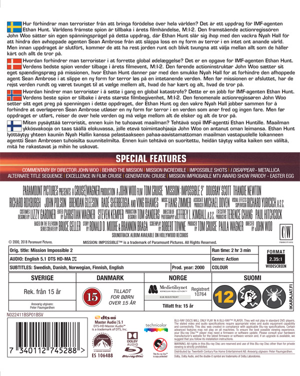 Mission: Impossible II (New Line Look) (Blu-ray) - 2
