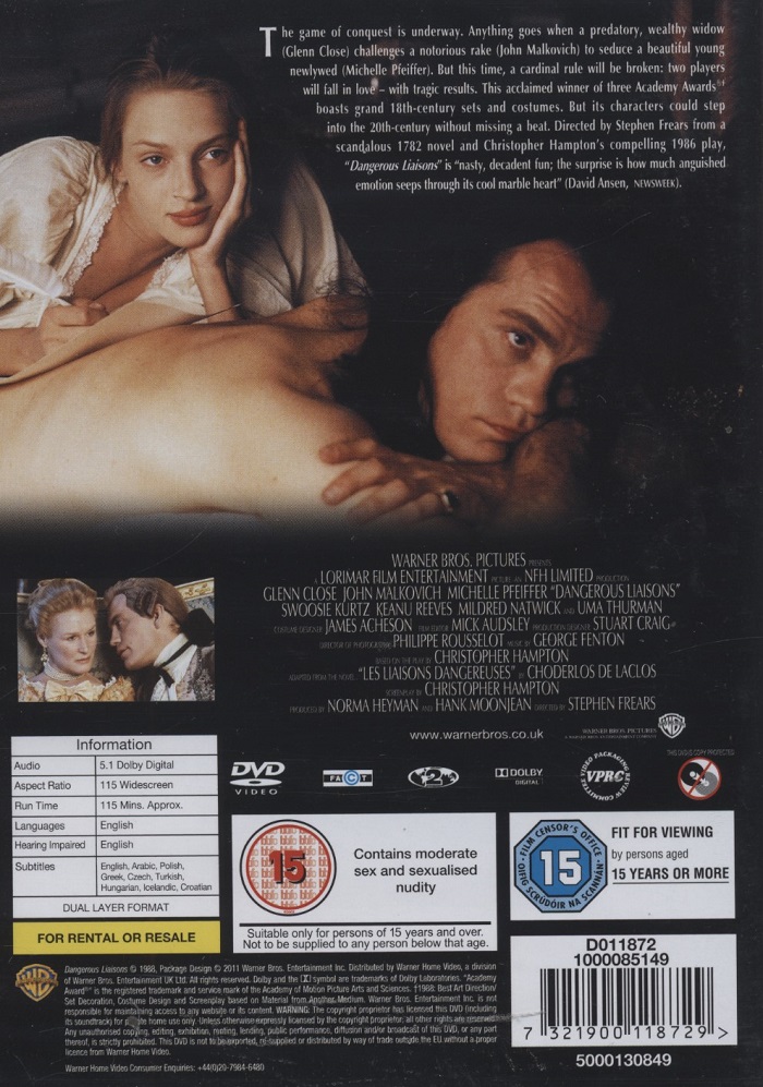 Dangerous Liaisons (ej svensk text) - 2