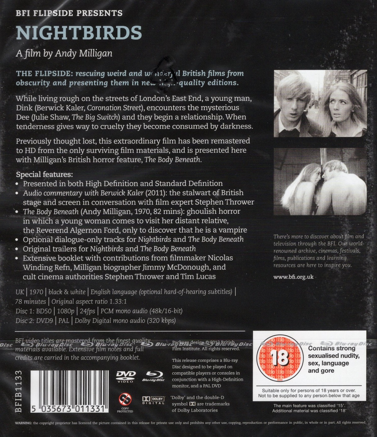 Nightbirds / Body Beneath (ej svensk text) (Blu-ray) - 2