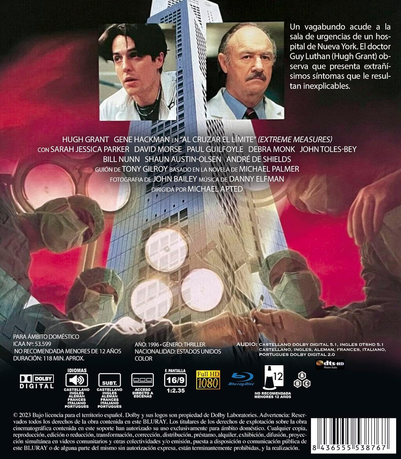 Extreme Measures (ej svensk text) (Blu-ray) - 2