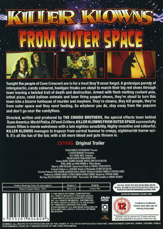 Killer Klowns From Outer Space (ej svensk text) - 2