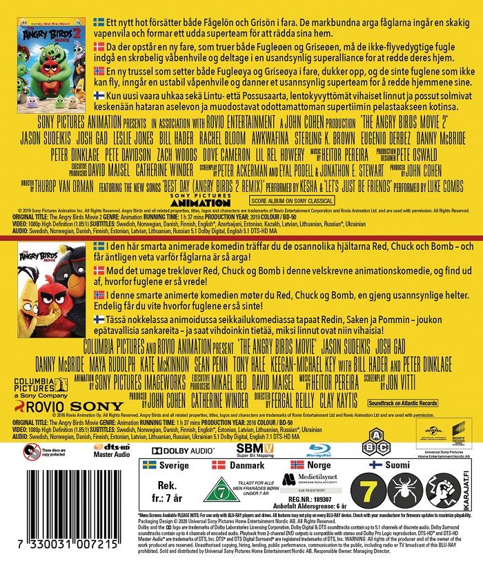 Angry Birds Movie 1 + 2 (Blu-ray) - 2