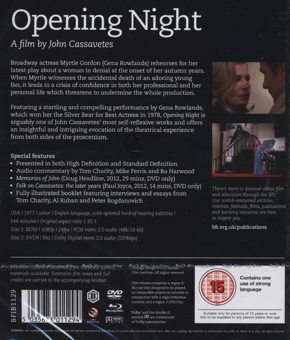 Opening Night (ej svensk text) (Blu-ray + DVD) - 2