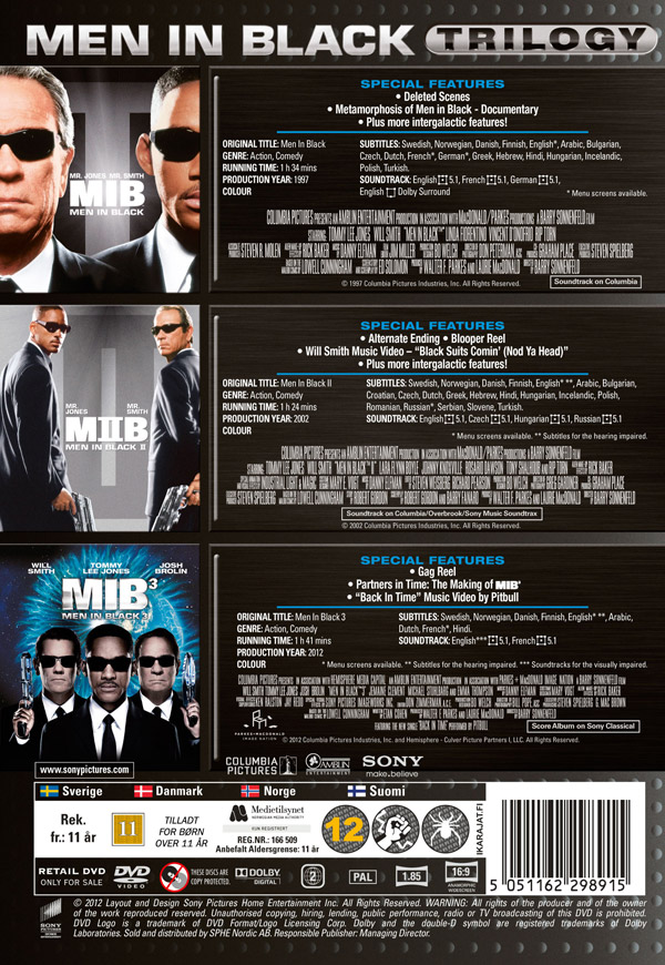 Men In Black 1-3 - 2