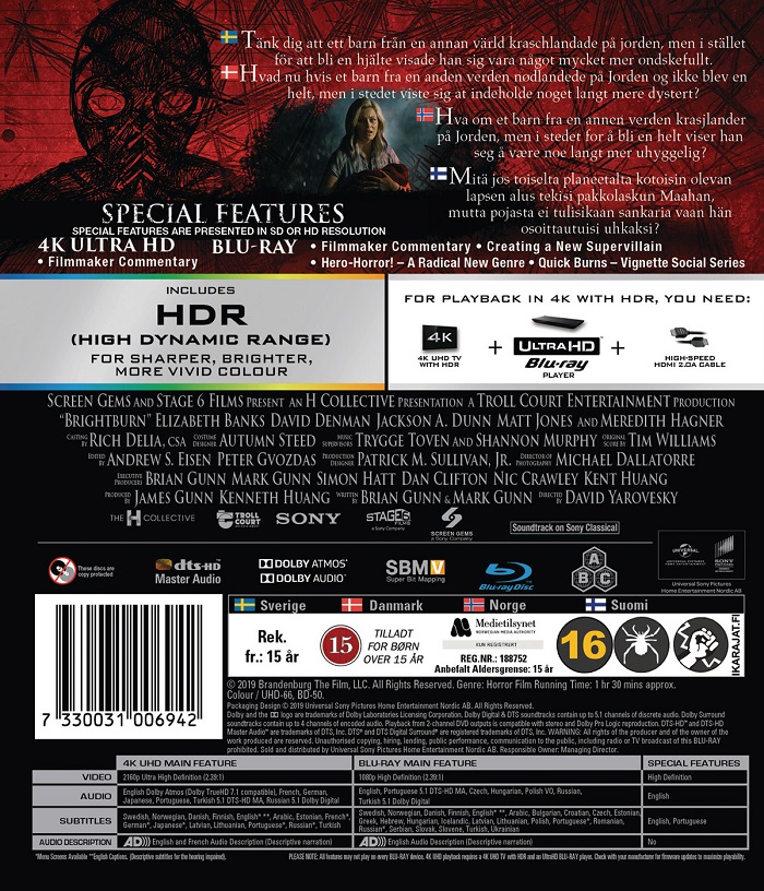 Brightburn (4K Ultra HD Blu-ray + Blu-ray) - 2