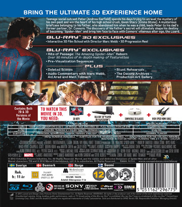 Amazing Spider-Man (Real 3D + Blu-ray) - 2