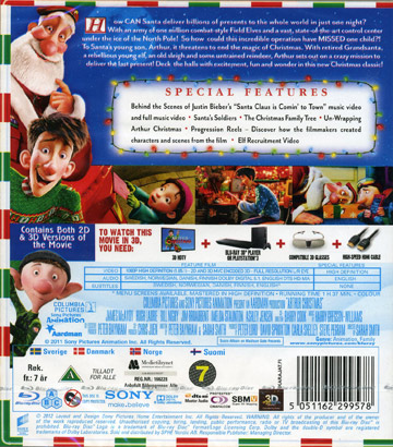 Arthur Och Julklappsrushen (Real 3D + Blu-ray) - 2