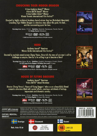 Crouching Tiger / Hero / House of Flying Daggers (3-disc) - 2