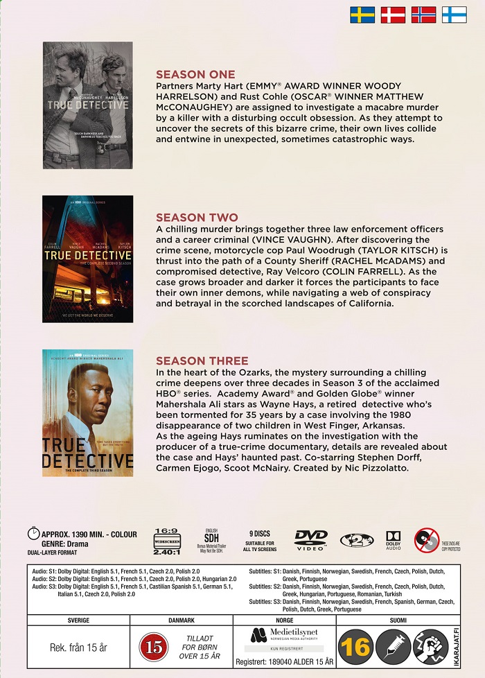 True Detective - Säsong 1-3 - 2