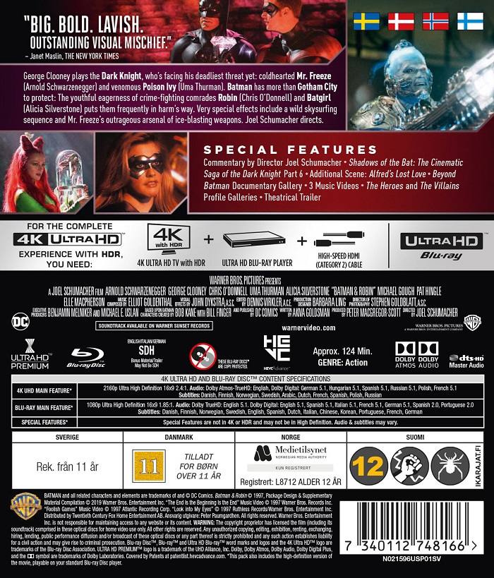 Batman & Robin (4K Ultra HD Blu-ray + Blu-ray) - 2