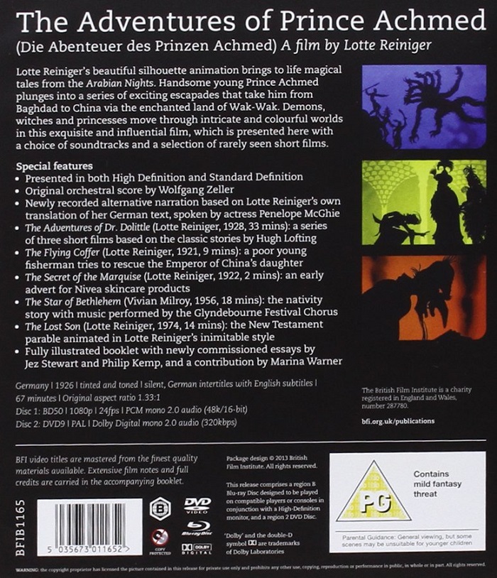 Adventures Of Prince Achmed (ej svensk text) (Blu-ray + DVD) - 2