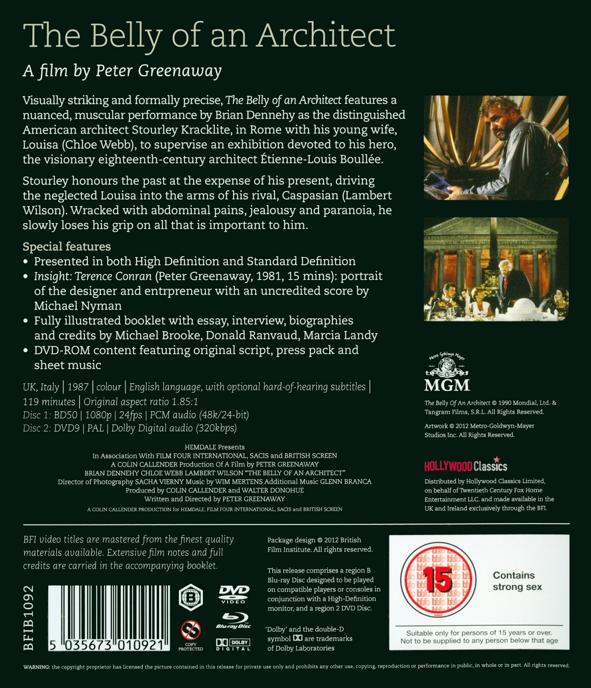 Belly Of An Architect (ej svensk text) (Blu-ray + DVD) - 2