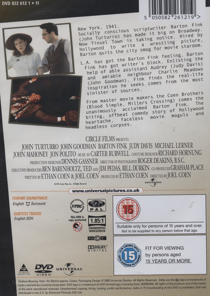 Barton Fink (ej svensk text) - 2