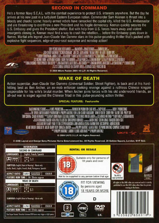 Second In Command / Wake of Death (2-disc) (ej svensk text) - 2